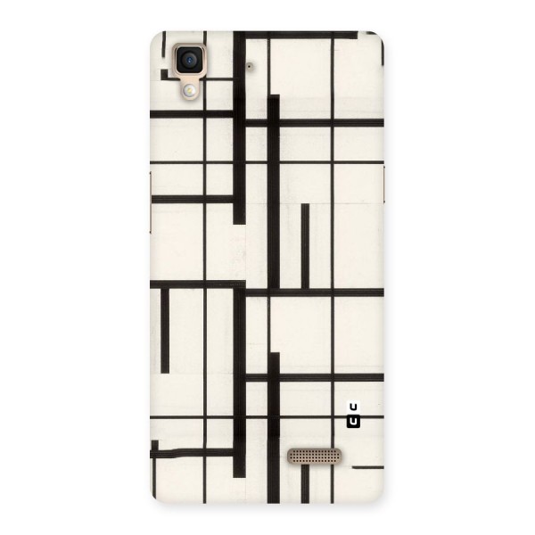 Black Unsymmetry Back Case for Oppo R7