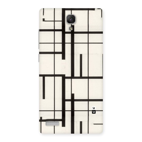 Black Unsymmetry Back Case for Redmi Note