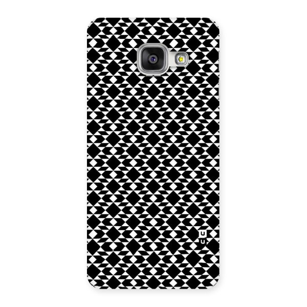 Black White Diamond Abstract Back Case for Galaxy A3 2016