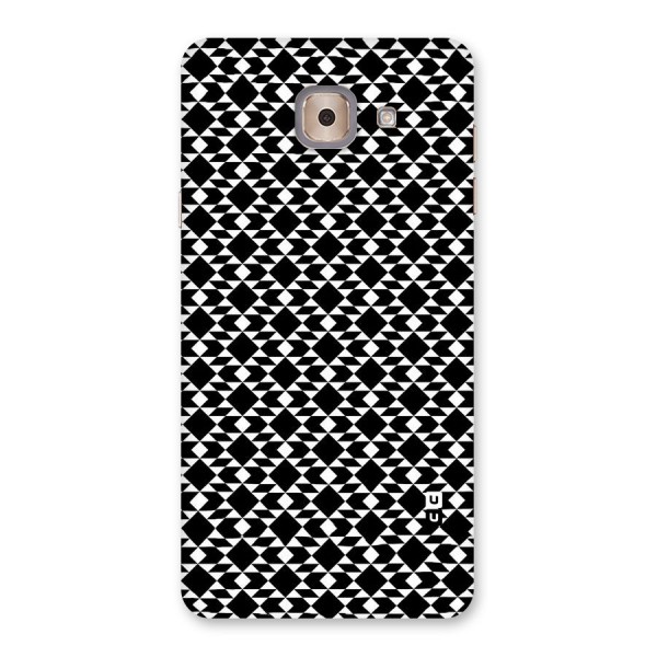 Black White Diamond Abstract Back Case for Galaxy J7 Max