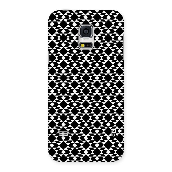 Black White Diamond Abstract Back Case for Galaxy S5 Mini