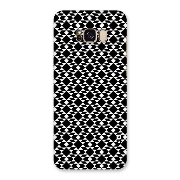 Black White Diamond Abstract Back Case for Galaxy S8 Plus