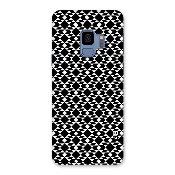 Black White Diamond Abstract Back Case for Galaxy S9