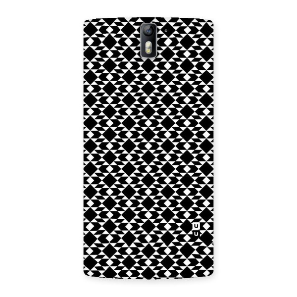 Black White Diamond Abstract Back Case for One Plus One