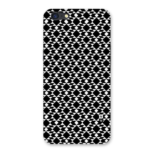 Black White Diamond Abstract Back Case for Oppo A71