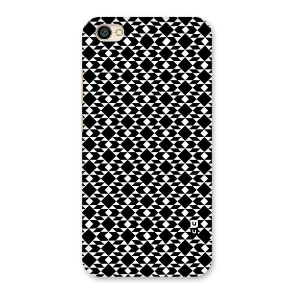 Black White Diamond Abstract Back Case for Redmi Y1 Lite