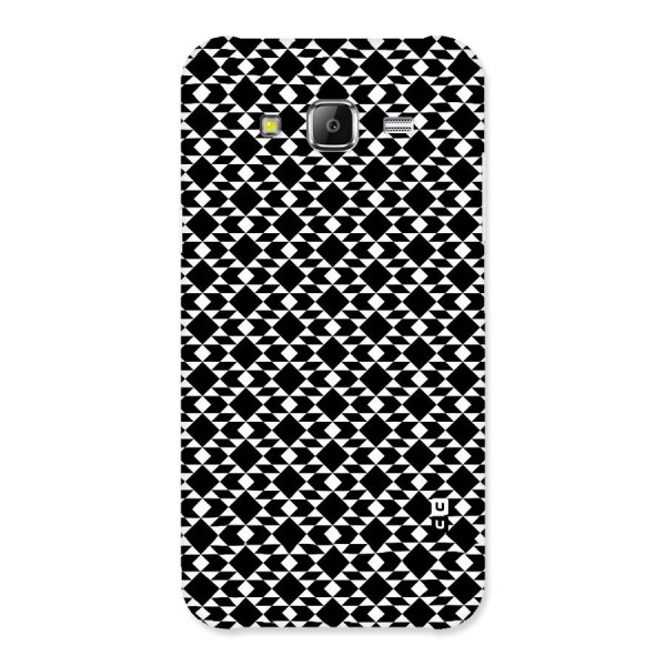 Black White Diamond Abstract Back Case for Samsung Galaxy J5