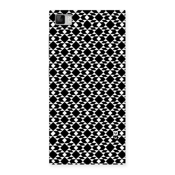 Black White Diamond Abstract Back Case for Xiaomi Mi3