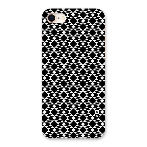Black White Diamond Abstract Back Case for iPhone 8