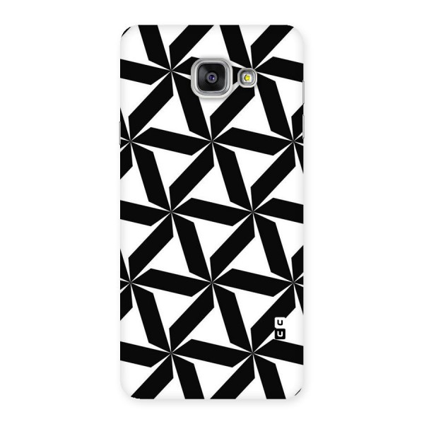 Black White Fan Design Back Case for Galaxy A7 2016