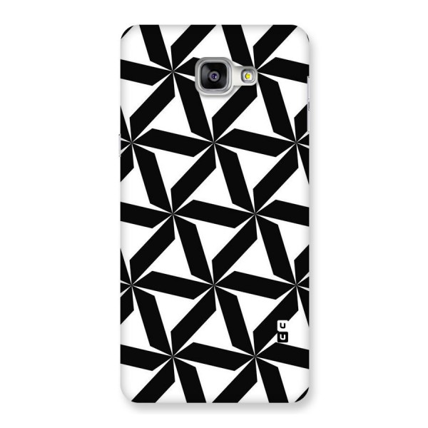 Black White Fan Design Back Case for Galaxy A9