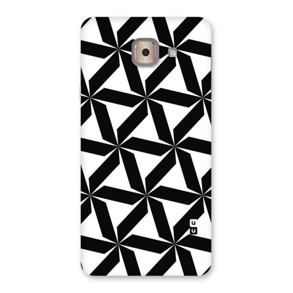 Black White Fan Design Back Case for Galaxy J7 Max