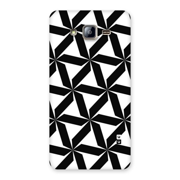 Black White Fan Design Back Case for Galaxy On5