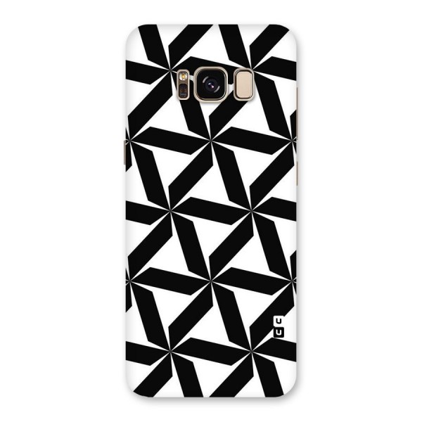 Black White Fan Design Back Case for Galaxy S8