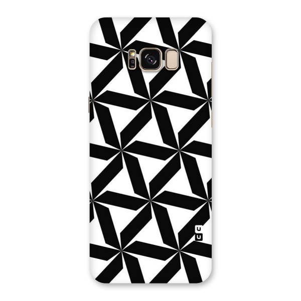 Black White Fan Design Back Case for Galaxy S8 Plus