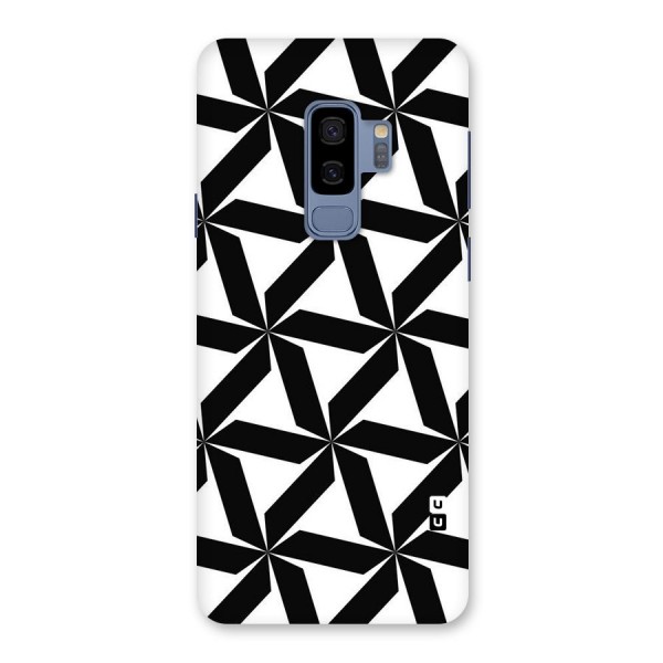 Black White Fan Design Back Case for Galaxy S9 Plus