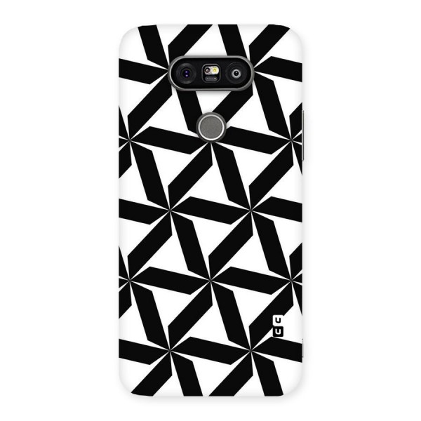 Black White Fan Design Back Case for LG G5