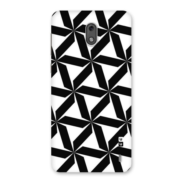 Black White Fan Design Back Case for Nokia 2