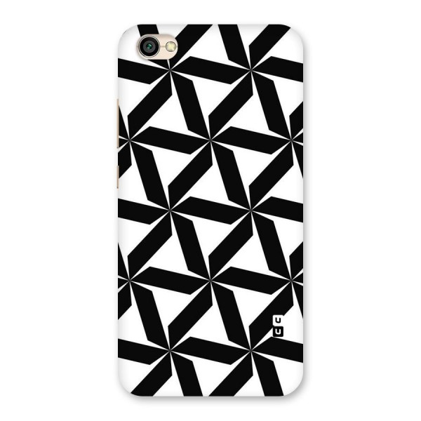 Black White Fan Design Back Case for Redmi Y1 Lite