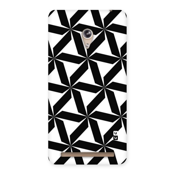 Black White Fan Design Back Case for Zenfone 6