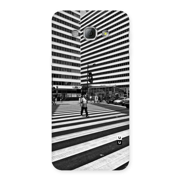 Black White Perspective Back Case for Galaxy A8