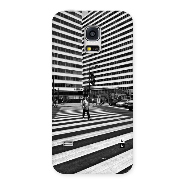 Black White Perspective Back Case for Galaxy S5 Mini