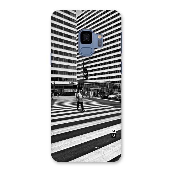 Black White Perspective Back Case for Galaxy S9