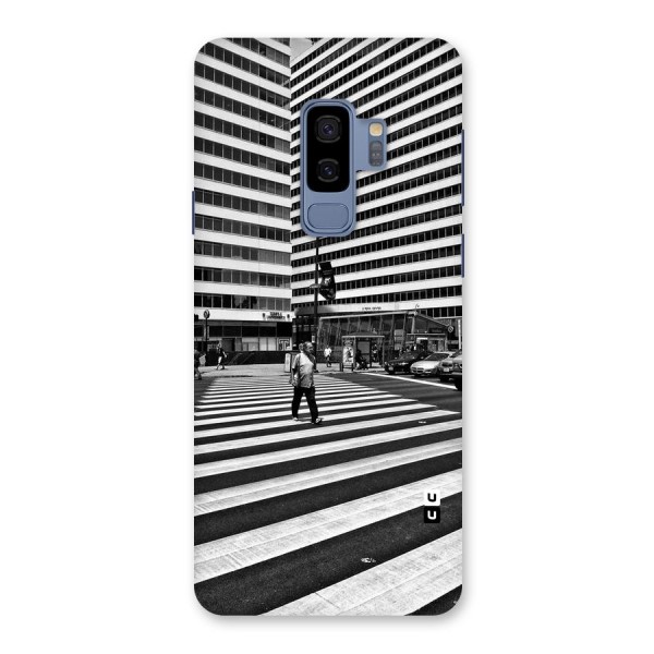 Black White Perspective Back Case for Galaxy S9 Plus