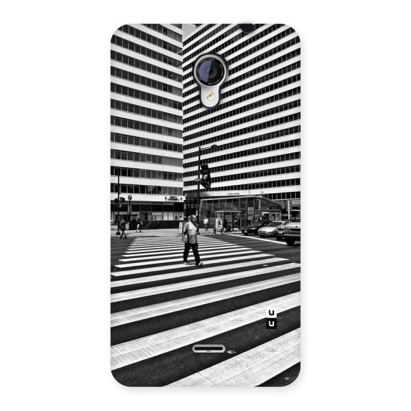 Black White Perspective Back Case for Micromax Unite 2 A106