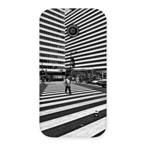 Black White Perspective Back Case for Moto E