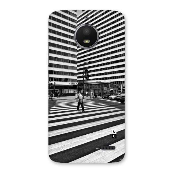 Black White Perspective Back Case for Moto E4