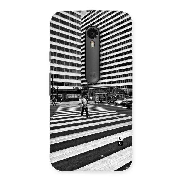 Black White Perspective Back Case for Moto G3