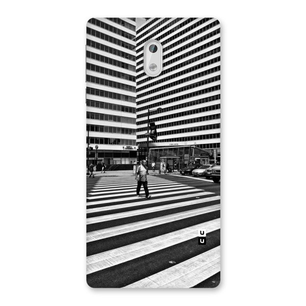 Black White Perspective Back Case for Nokia 3