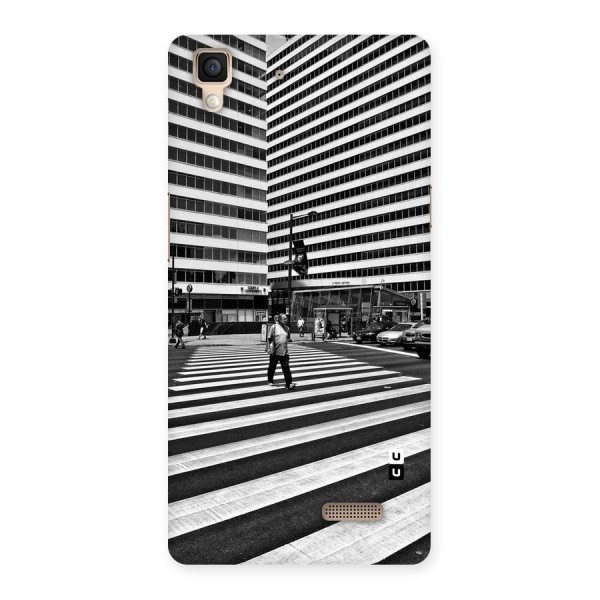 Black White Perspective Back Case for Oppo R7