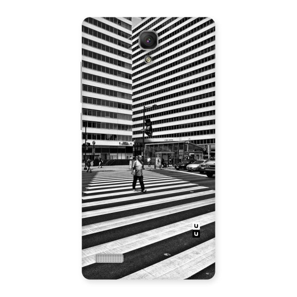 Black White Perspective Back Case for Redmi Note