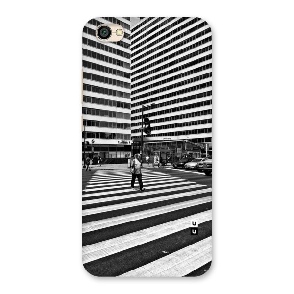 Black White Perspective Back Case for Redmi Y1 Lite