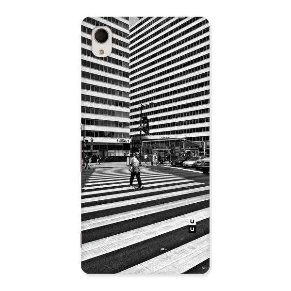 Black White Perspective Back Case for Sony Xperia M4