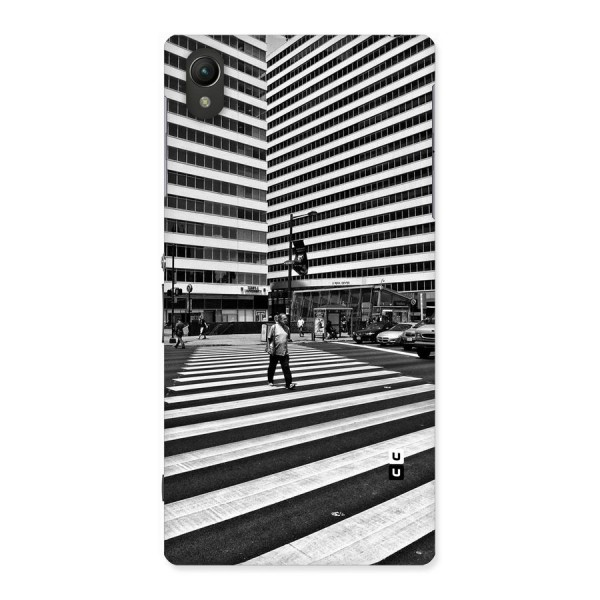 Black White Perspective Back Case for Sony Xperia Z1