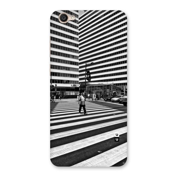 Black White Perspective Back Case for Vivo Y55s