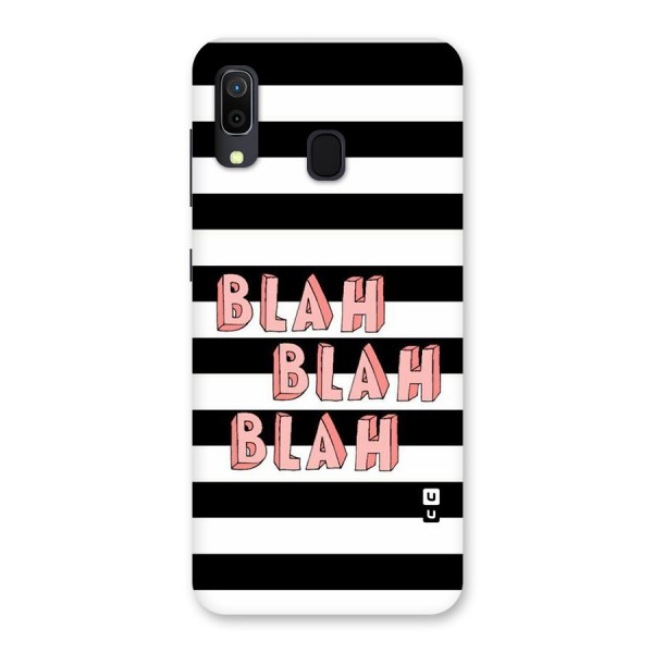 Blah Bold Stripes Back Case for Galaxy A20