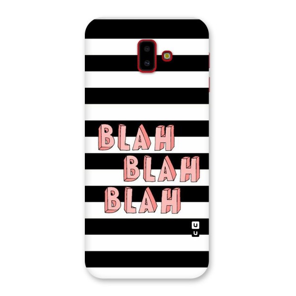 Blah Bold Stripes Back Case for Galaxy J6 Plus