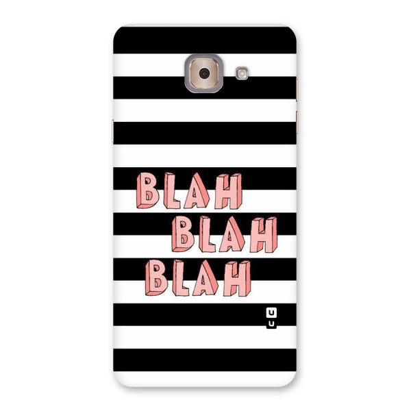 Blah Bold Stripes Back Case for Galaxy J7 Max