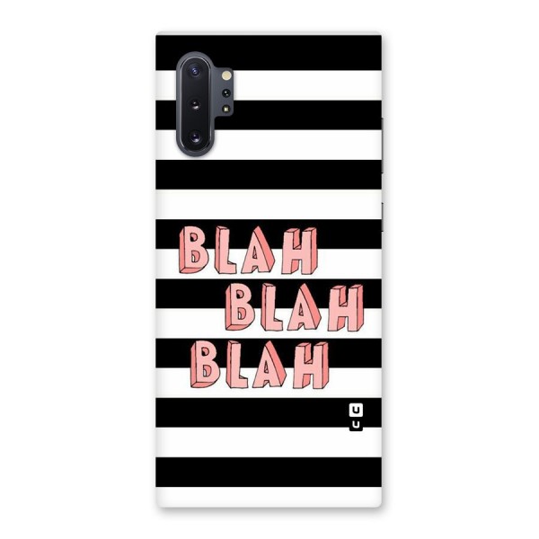 Blah Bold Stripes Back Case for Galaxy Note 10 Plus