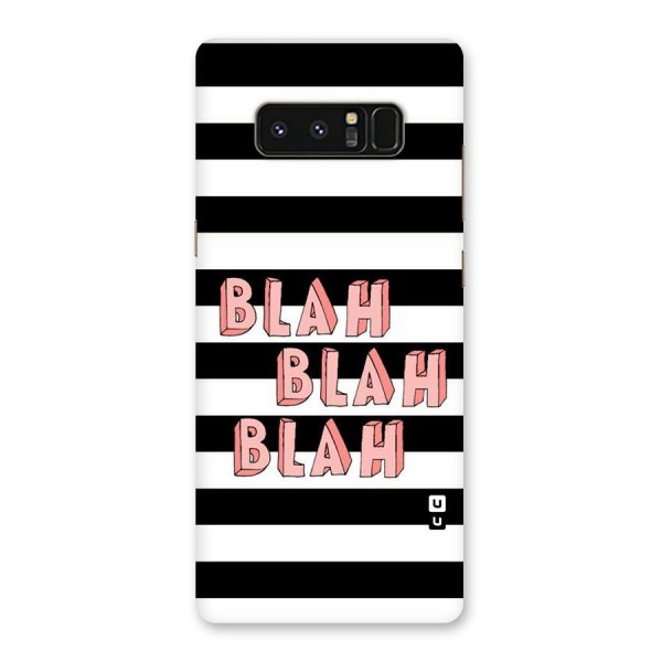 Blah Bold Stripes Back Case for Galaxy Note 8