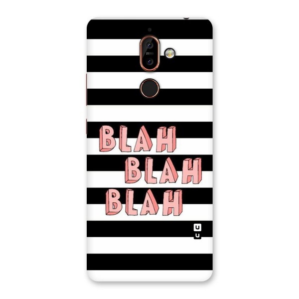 Blah Bold Stripes Back Case for Nokia 7 Plus