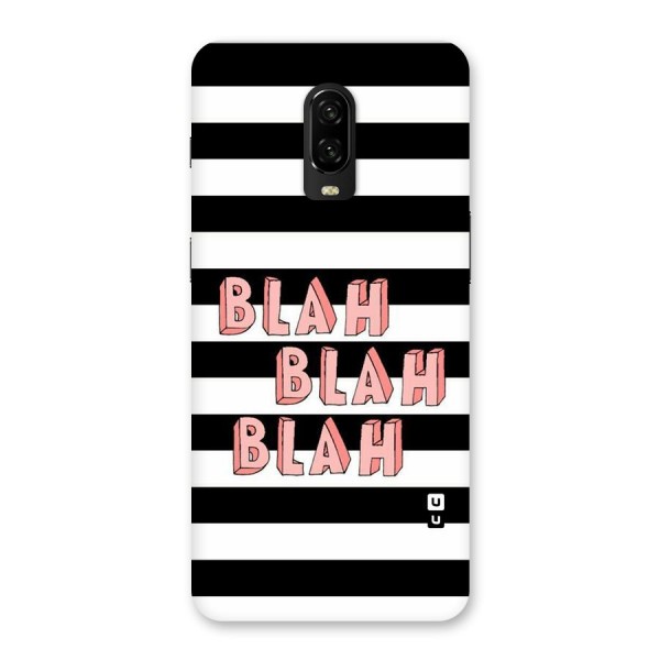 Blah Bold Stripes Back Case for OnePlus 6T