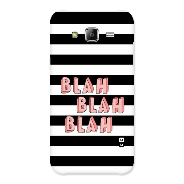 Blah Bold Stripes Back Case for Samsung Galaxy J5