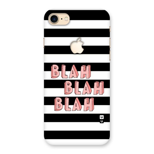 Blah Bold Stripes Back Case for iPhone 7 Apple Cut