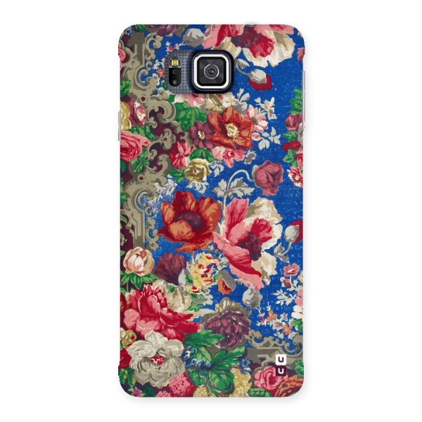 Block Printed Flowers Back Case for Galaxy Alpha