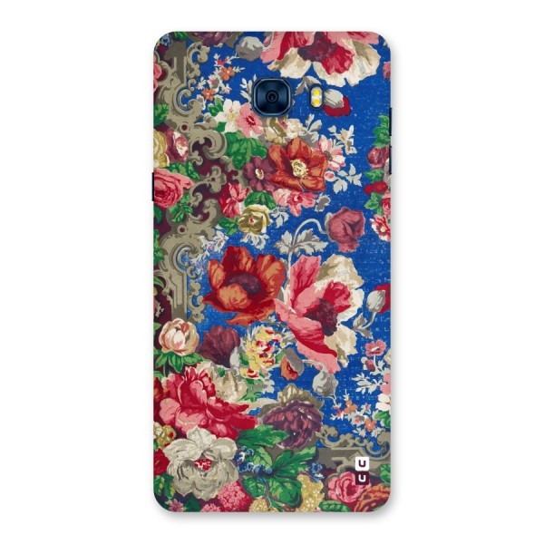 Block Printed Flowers Back Case for Galaxy C7 Pro